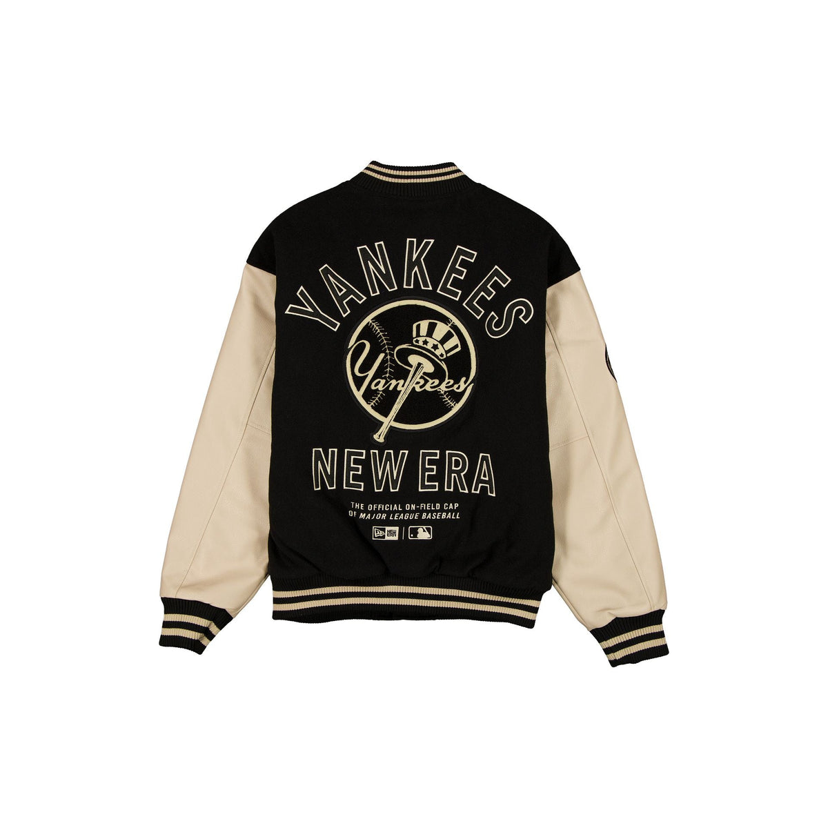 New York Yankees Patched Black Varsity Jacket
