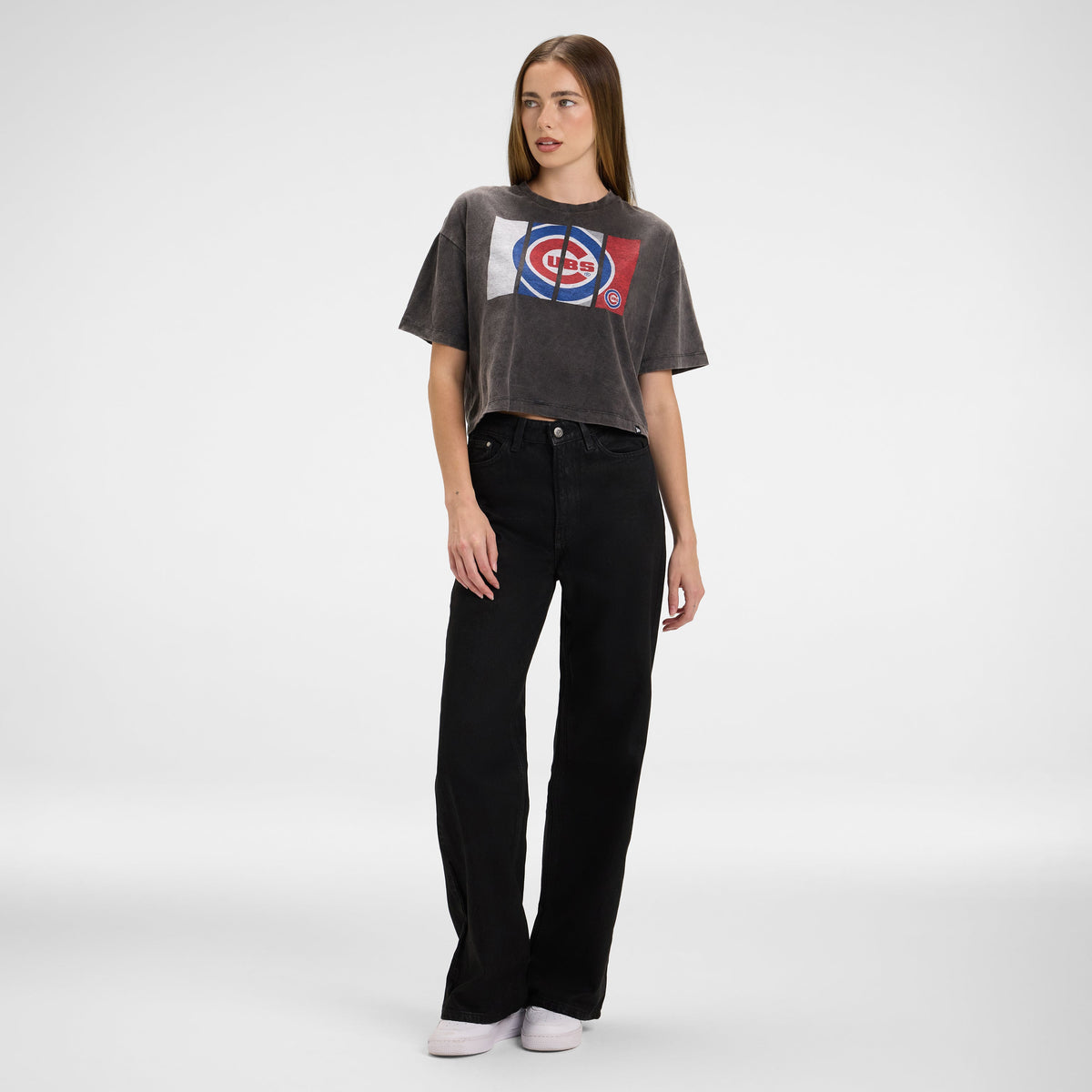 Boston Red Sox Sport Night Black Cropped Women's T-Shirt