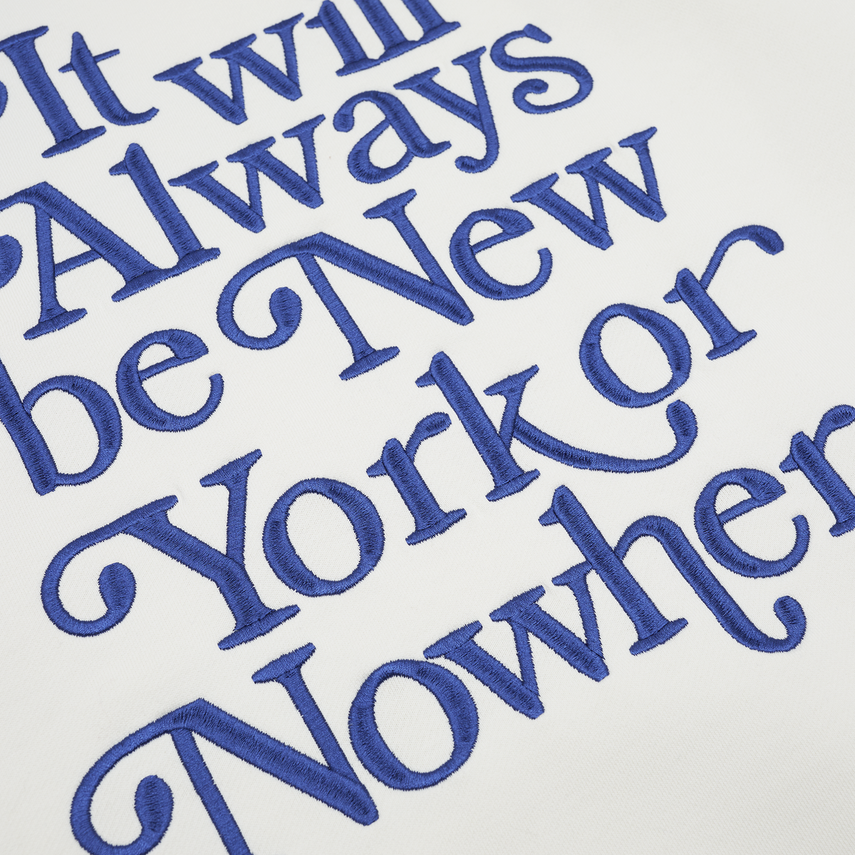 New York or Nowhere x New York Mets Youth Chrome White Motto Hoodie