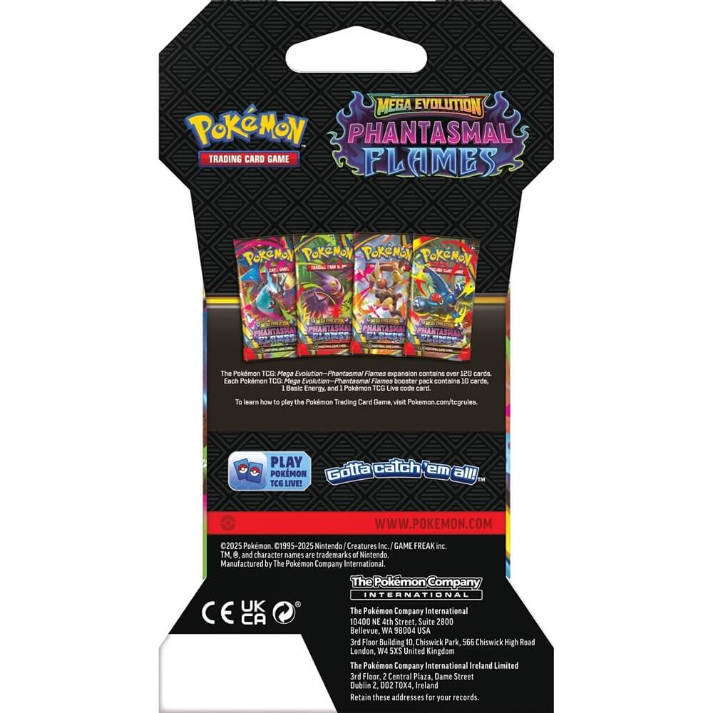🔥2026 Christmas Gift🎄: Mega Evolution - Phantasmal Flames Sleeved Booster Pack