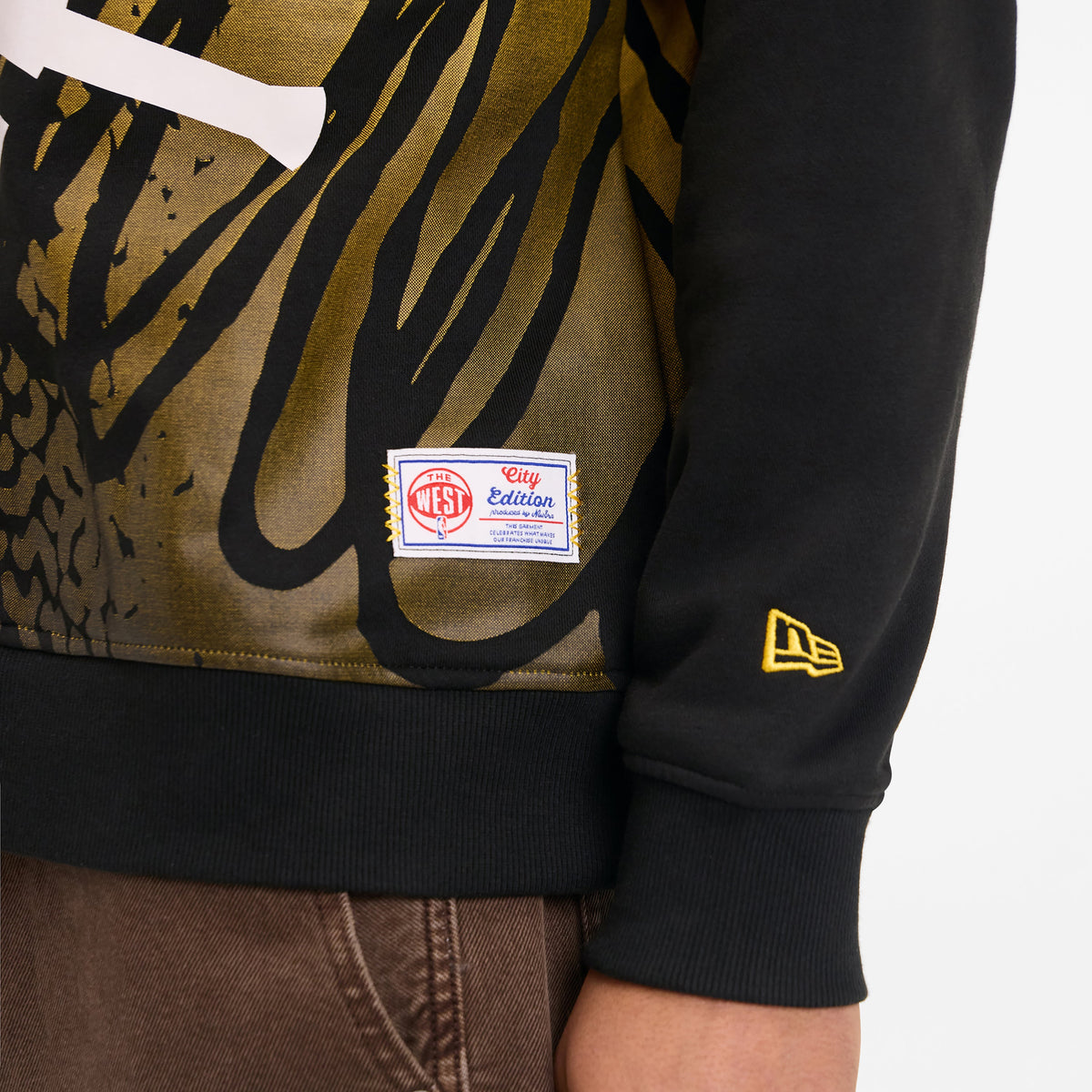 Los Angeles Lakers 2025 City Edition Black Crewneck