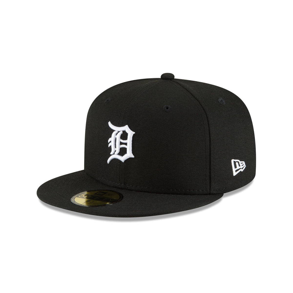 Detroit Tigers Basic Black and White 59FIFTY Fitted Hat