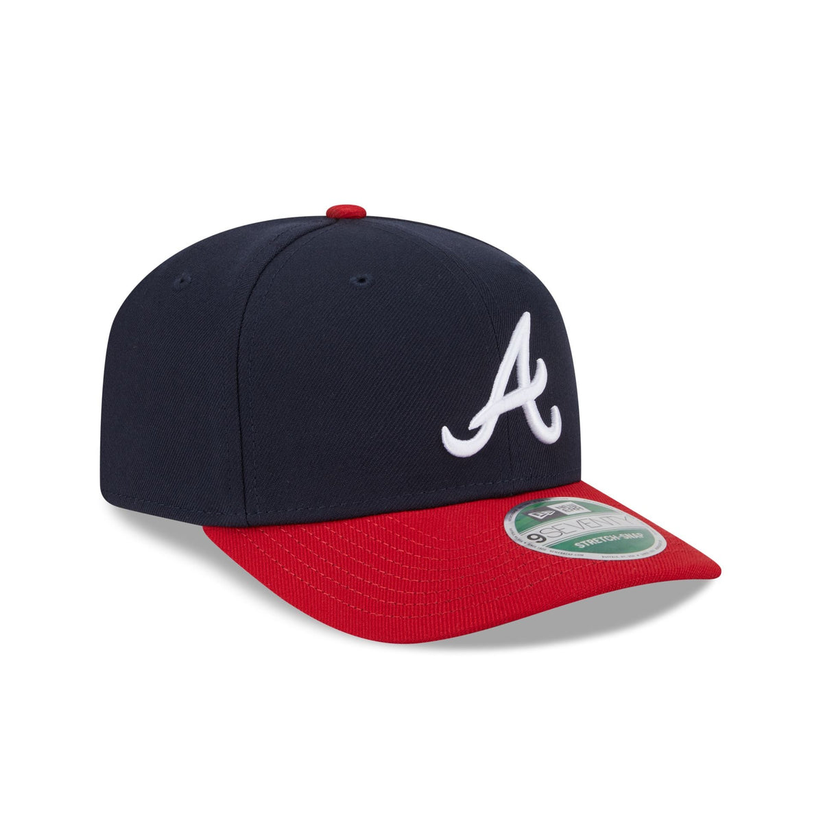Atlanta Braves Home Authentic Collection 9SEVENTY Stretch-Snap Hat