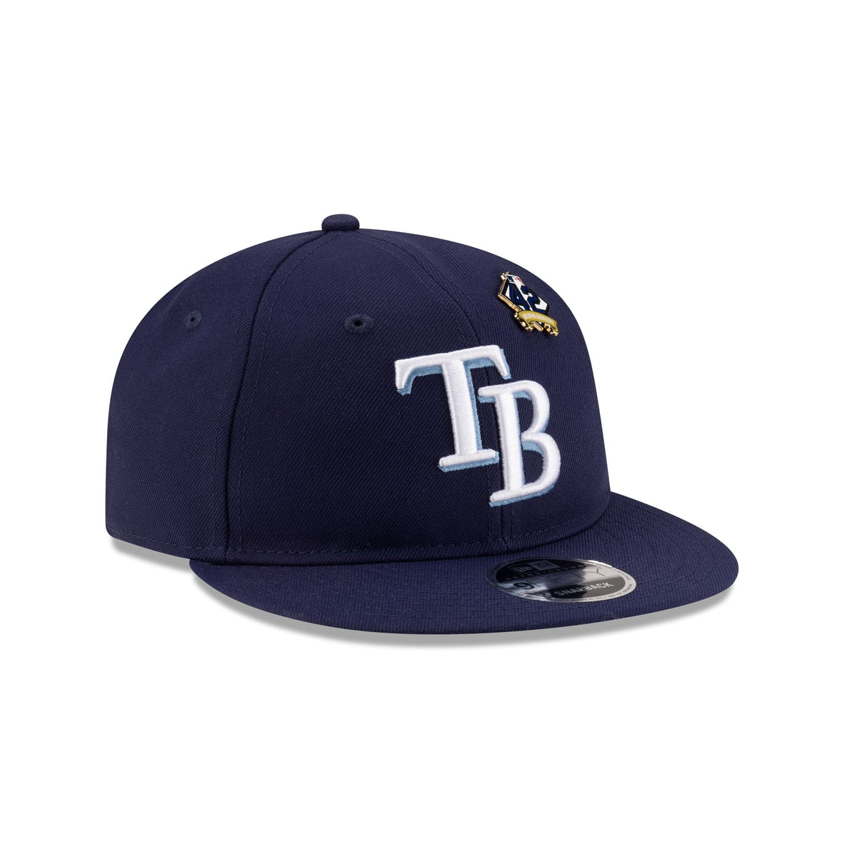 Tampa Bay Rays Jackie Robinson Day 2025 Retro Crown 9FIFTY Snapback Hat