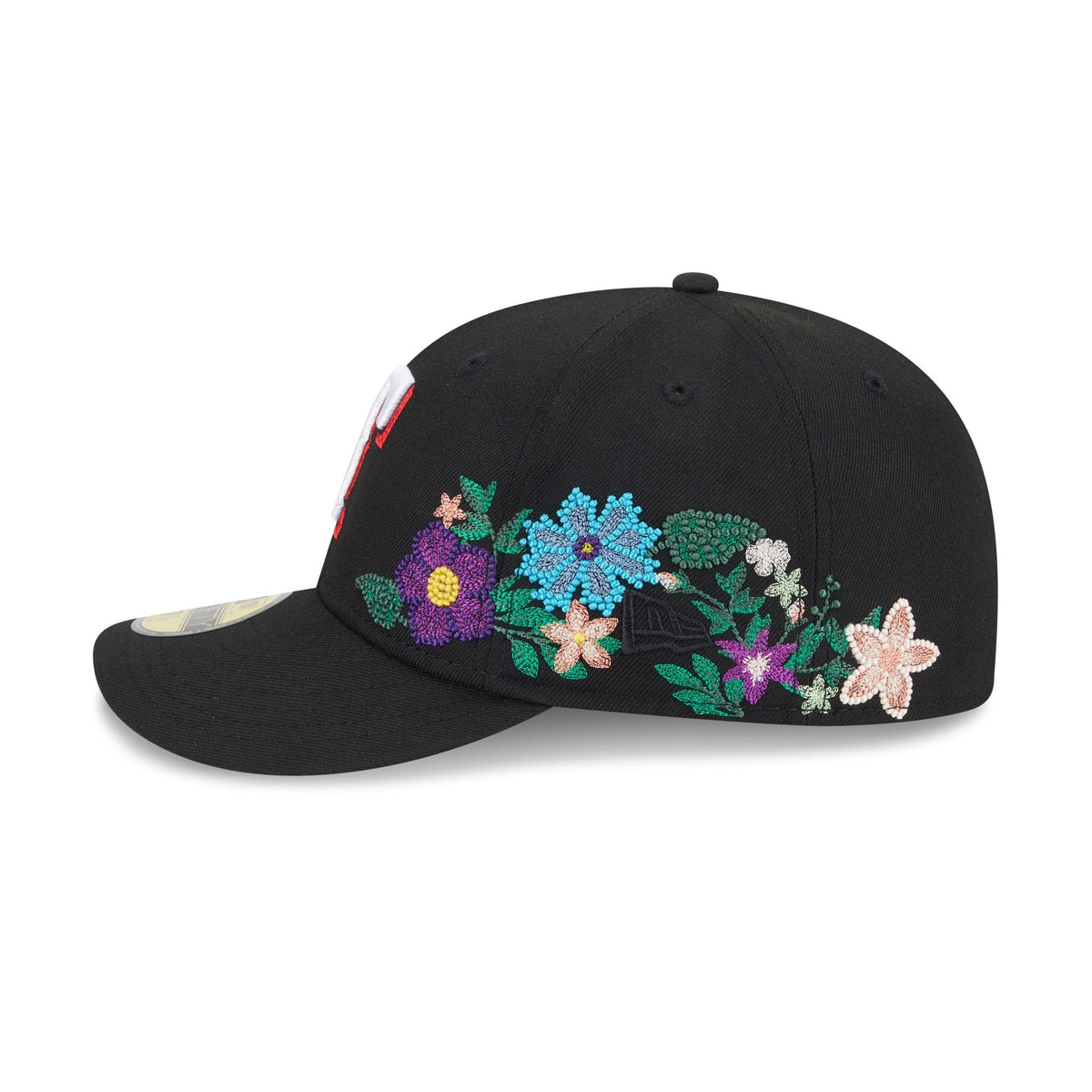 Texas Rangers Tonal Florals Black 59FIFTY Fitted Hat
