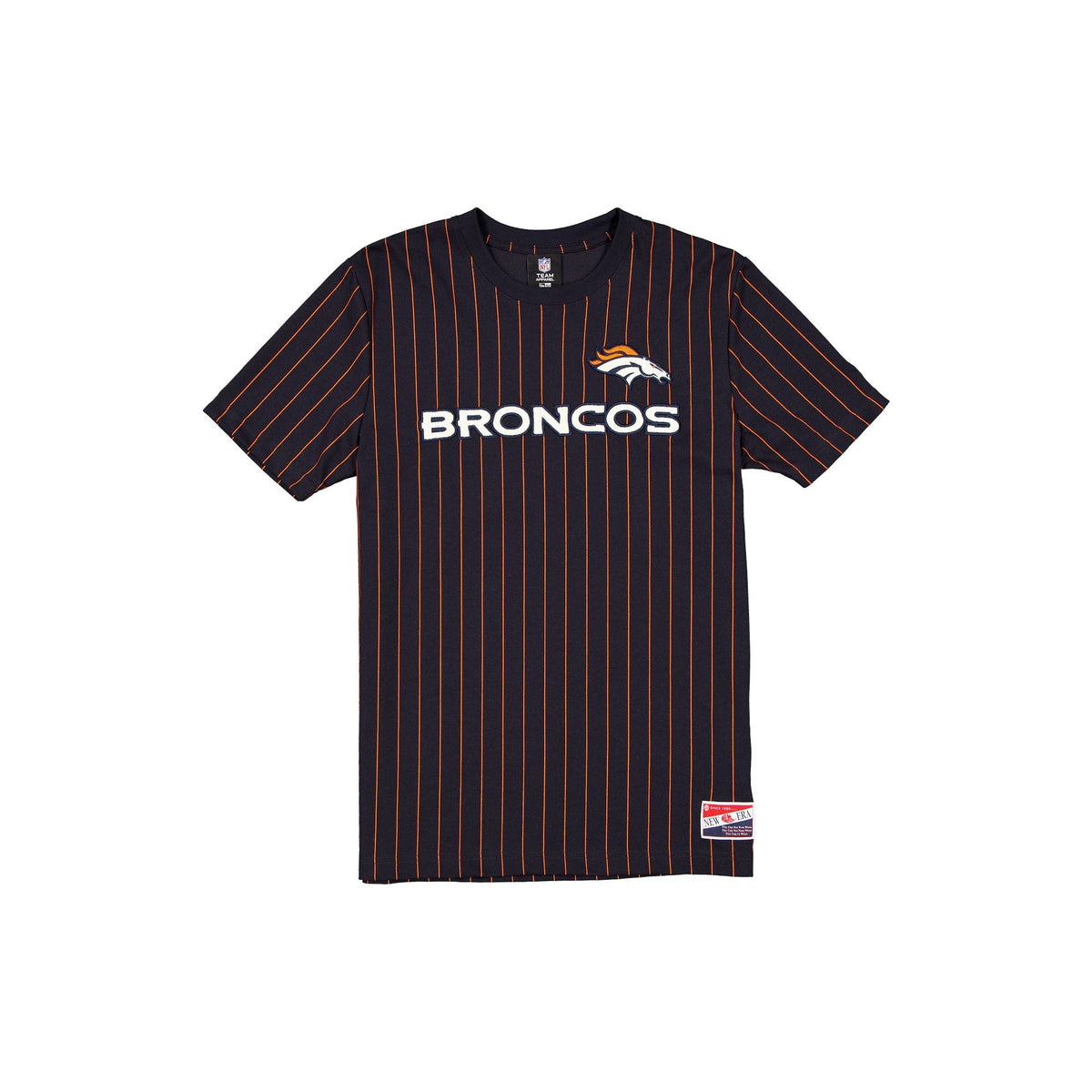Denver Broncos Throwback Retro Pinstripe T-Shirt