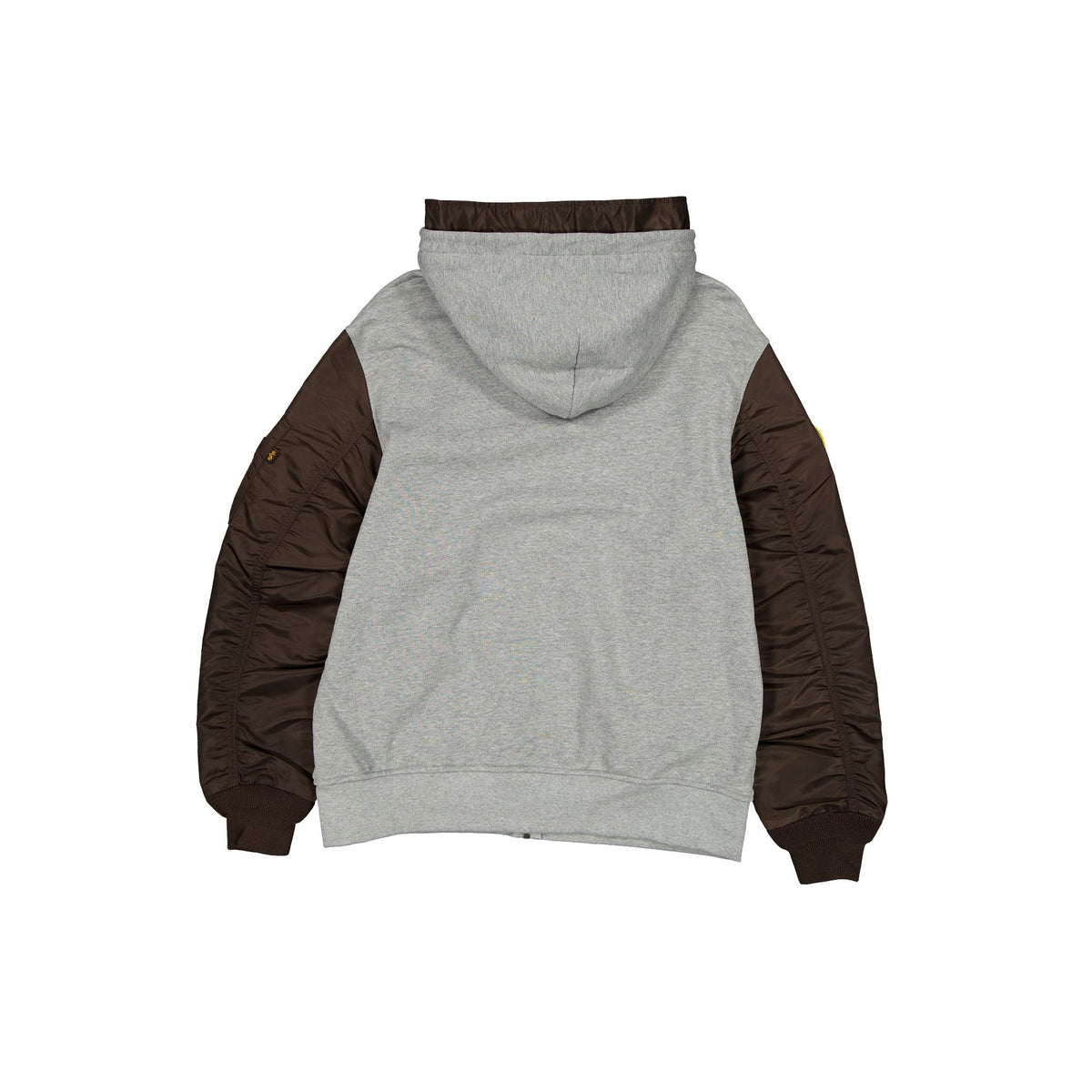 Alpha Industries x San Diego Padres Gray MA-1 Full Zip Fleece Jacket