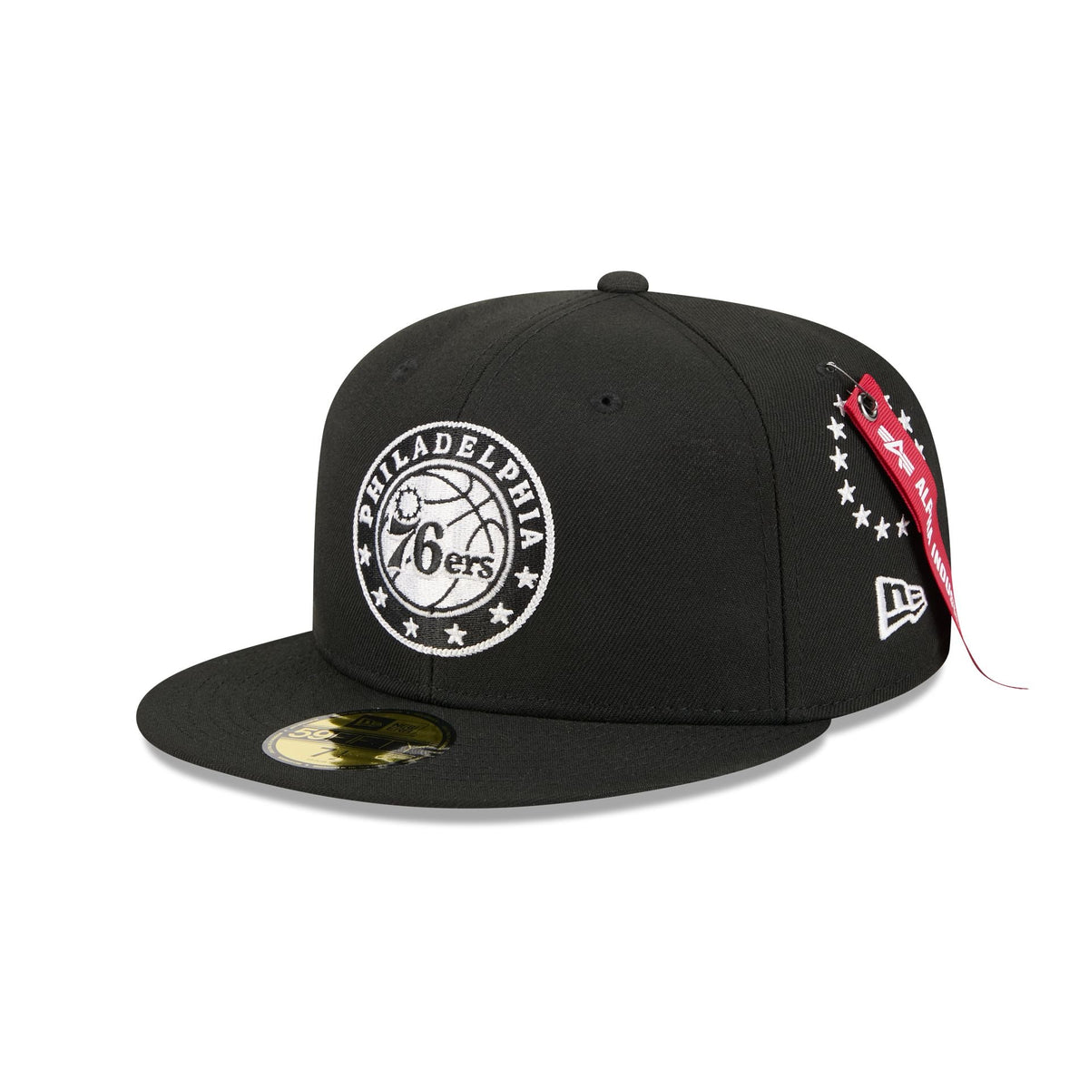 Alpha Industries x Philadelphia 76ers Black 59FIFTY Fitted Hat