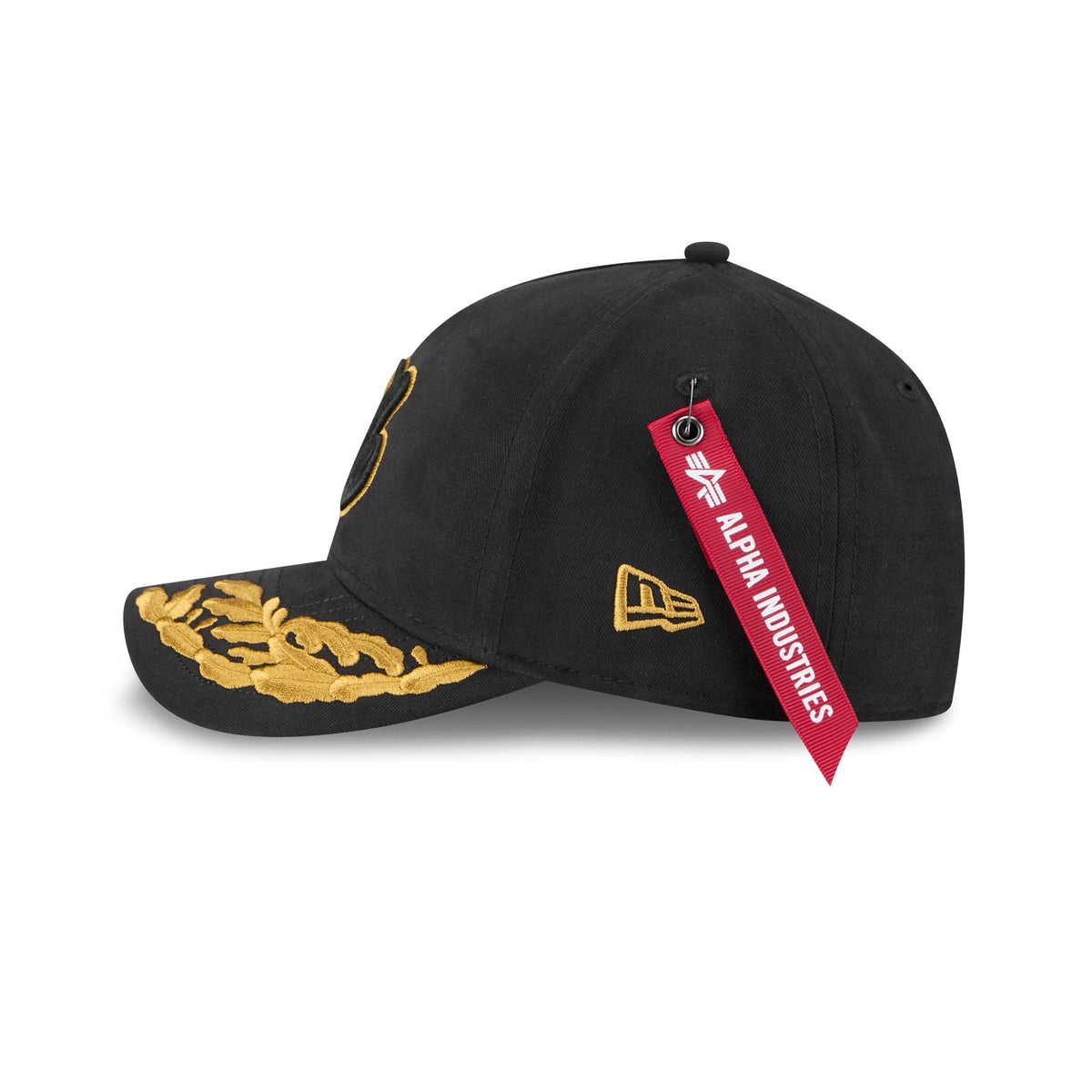 Alpha Industries x Montreal Expos Black 9FORTY M-Crown A-Frame Snapback Hat