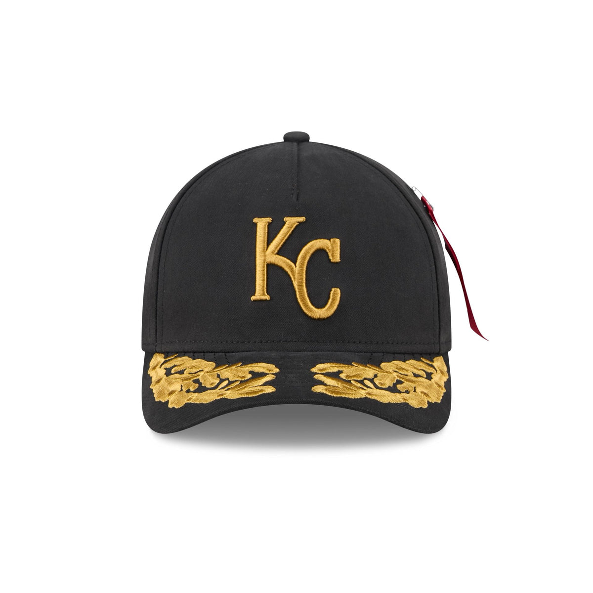 Alpha Industries x Kansas City Royals Black 9FORTY M-Crown A-Frame Snapback Hat