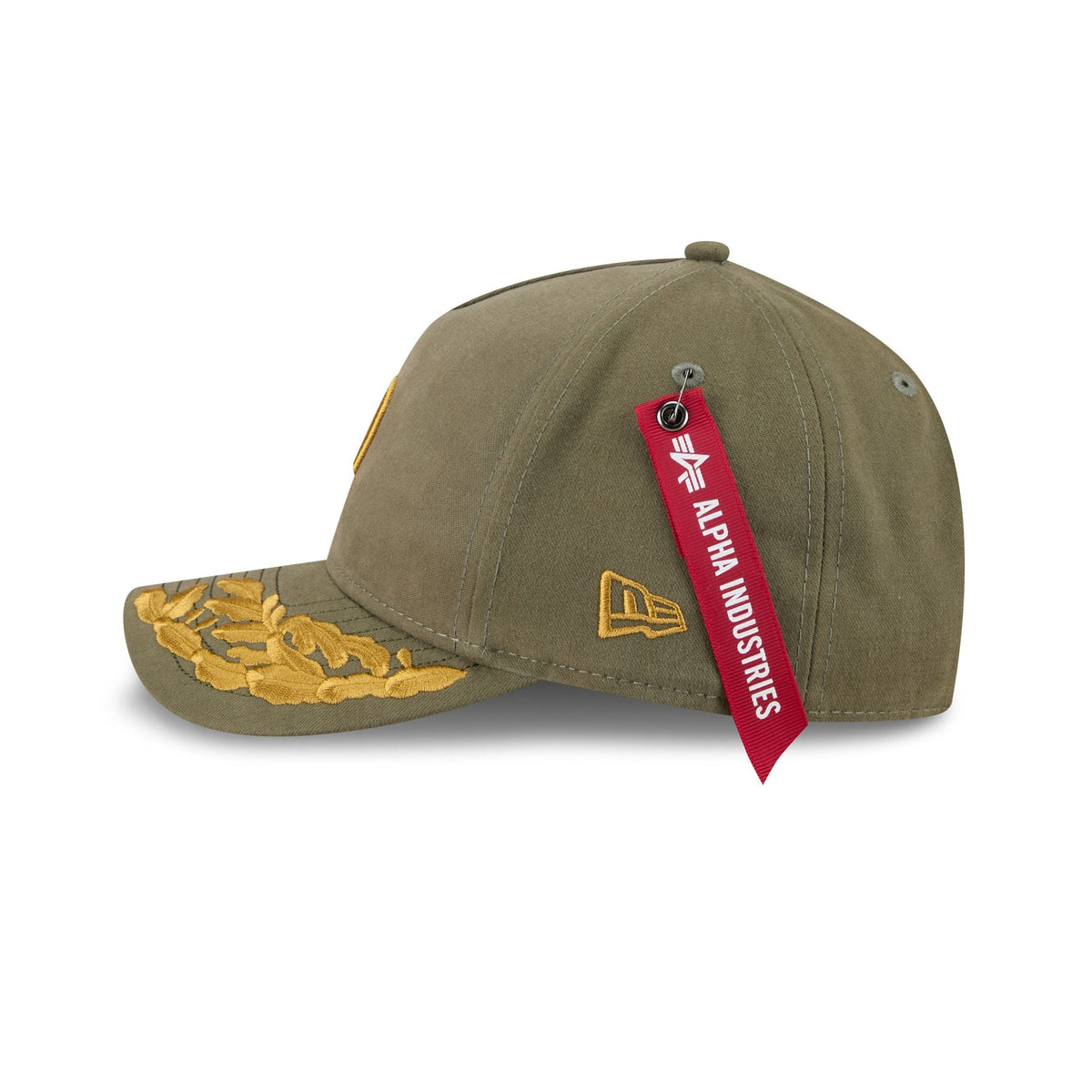 Alpha Industries x San Diego Padres Olive Green 9FORTY M-Crown A-Frame Snapback Hat