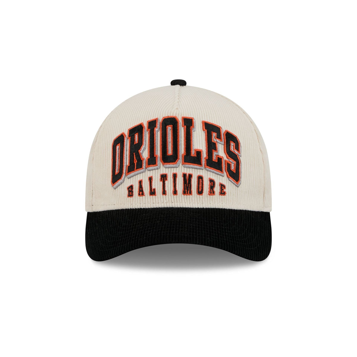 Baltimore Orioles Stacked Corduroy 9FORTY M-Crown A-Frame Snapback Hat