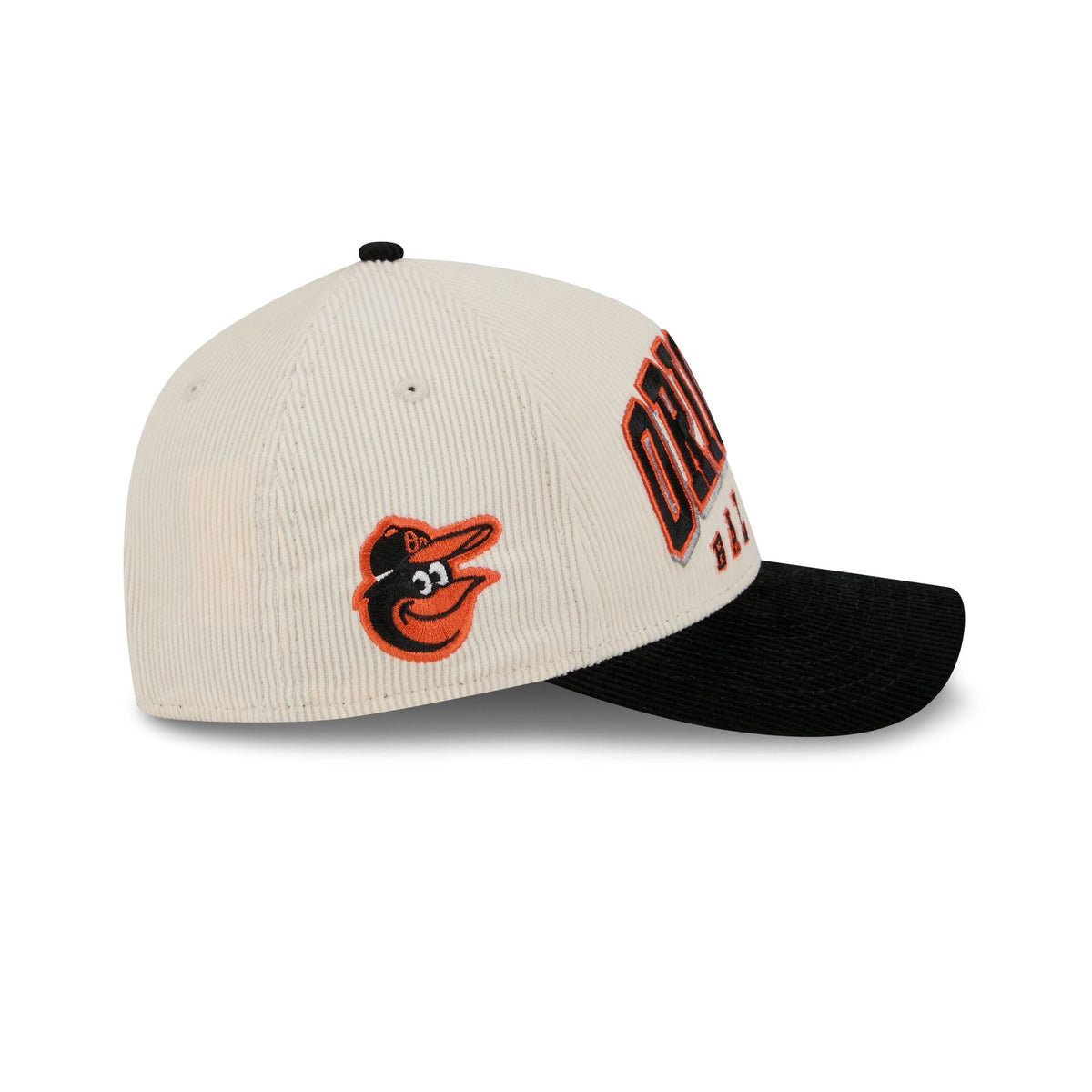 Baltimore Orioles Stacked Corduroy 9FORTY M-Crown A-Frame Snapback Hat