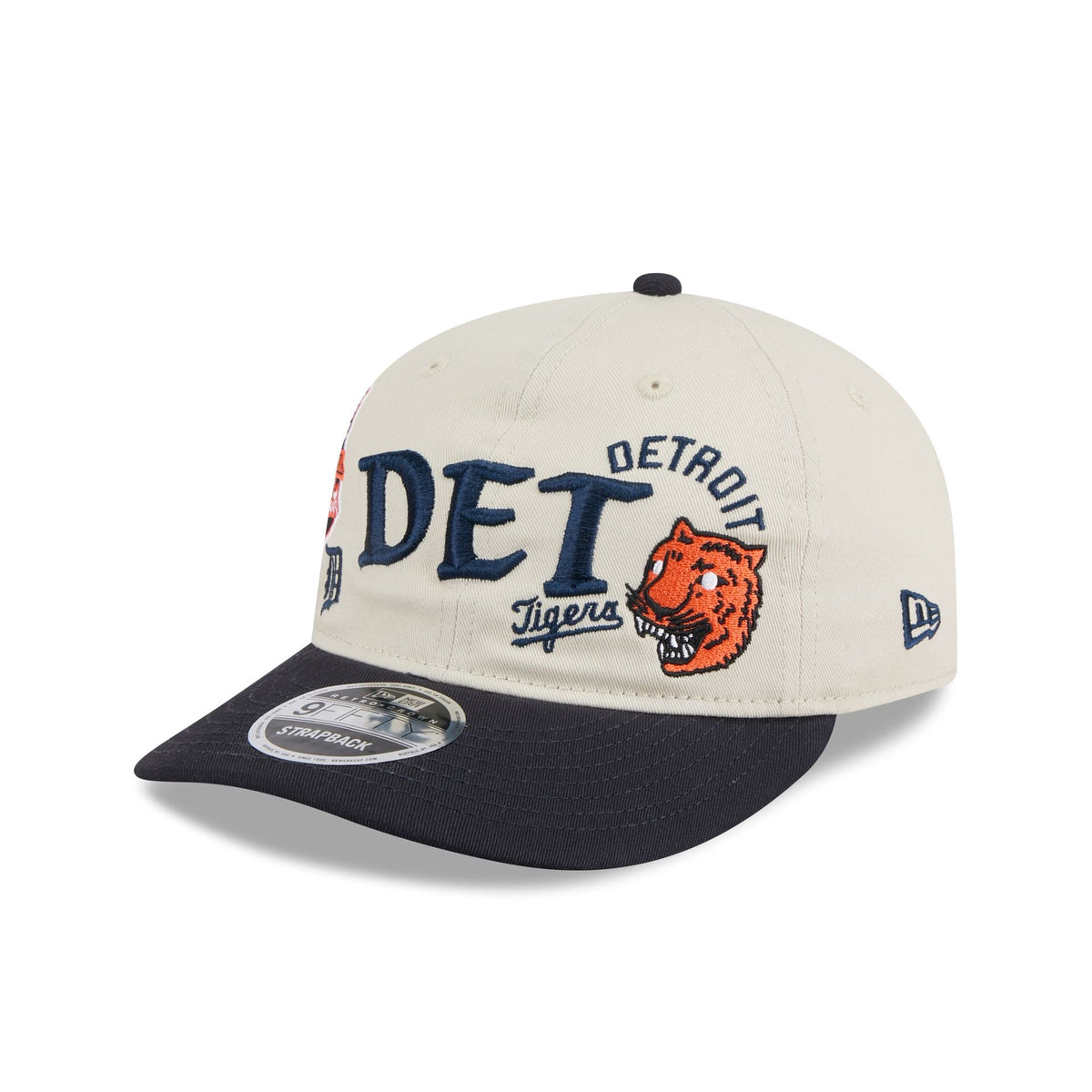 Detroit Tigers Scattered Patches Retro Crown 9FIFTY Snapback Hat