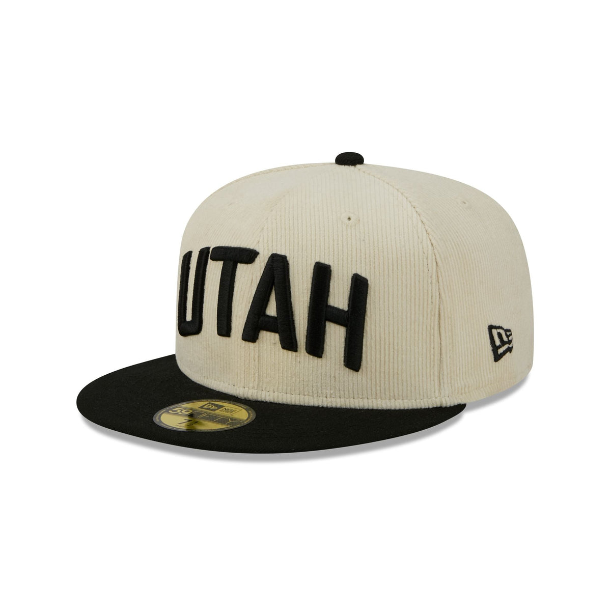 Utah Jazz 2025 City Edition Chrome White Corduroy 59FIFTY Fitted Hat