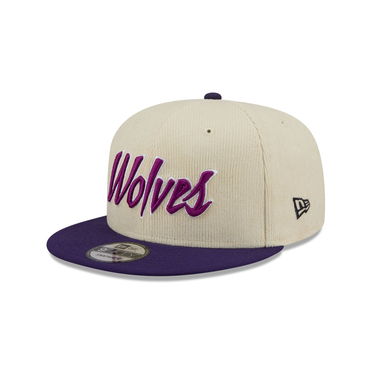 Minnesota Timberwolves 2025 City Edition Chrome White Corduroy 9FIFTY Snapback Hat