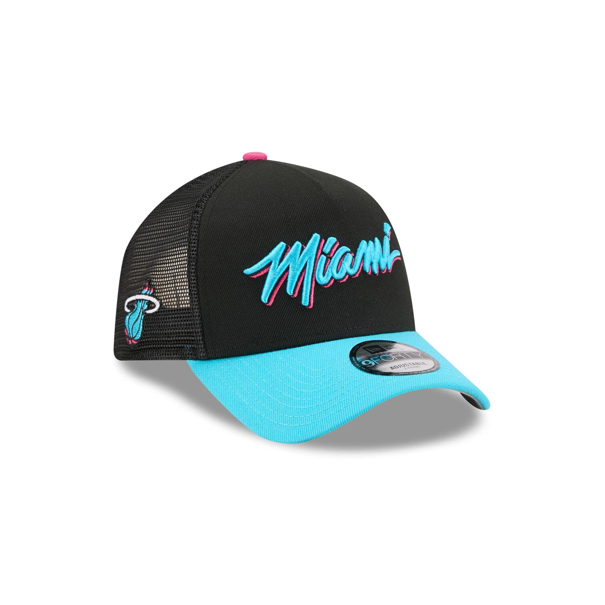 Miami Heat 2025 City Edition 9FORTY A-Frame Trucker Hat