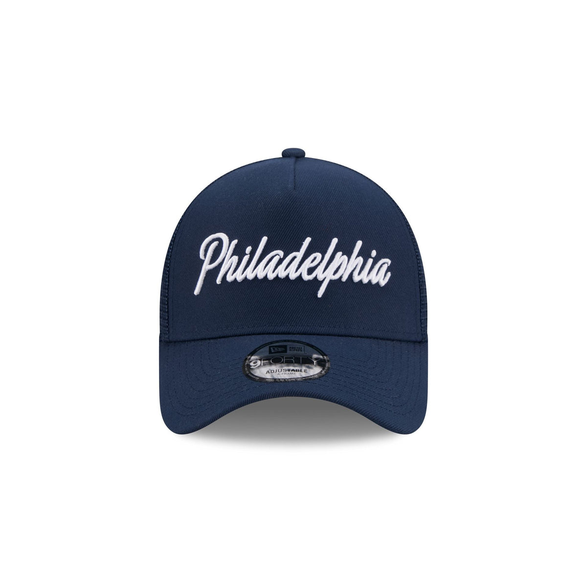 Philadelphia 76ers 2025 City Edition 9FORTY A-Frame Trucker Hat