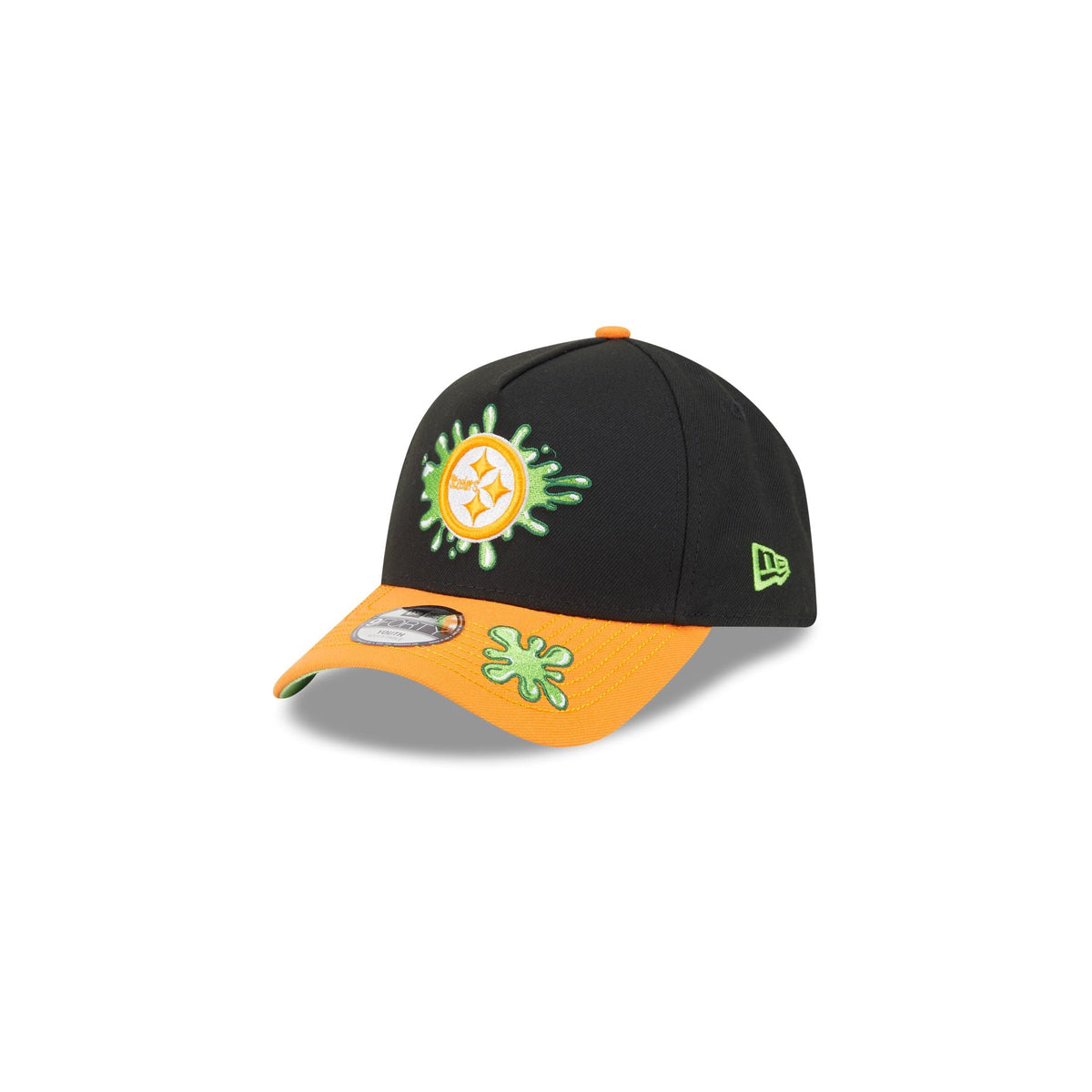 Nickelodeon Slime x Pittsburgh Steelers Kids 9FORTY A-Frame Snapback Hat