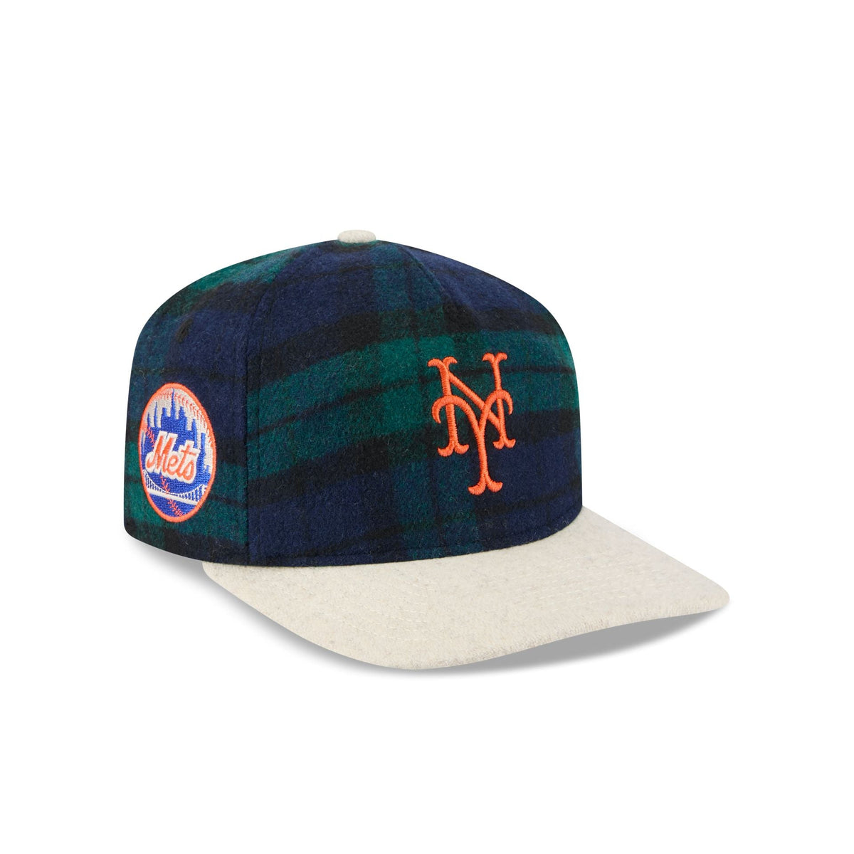 New York Mets Plaid Letterman 19TWENTY Adjustable Hat