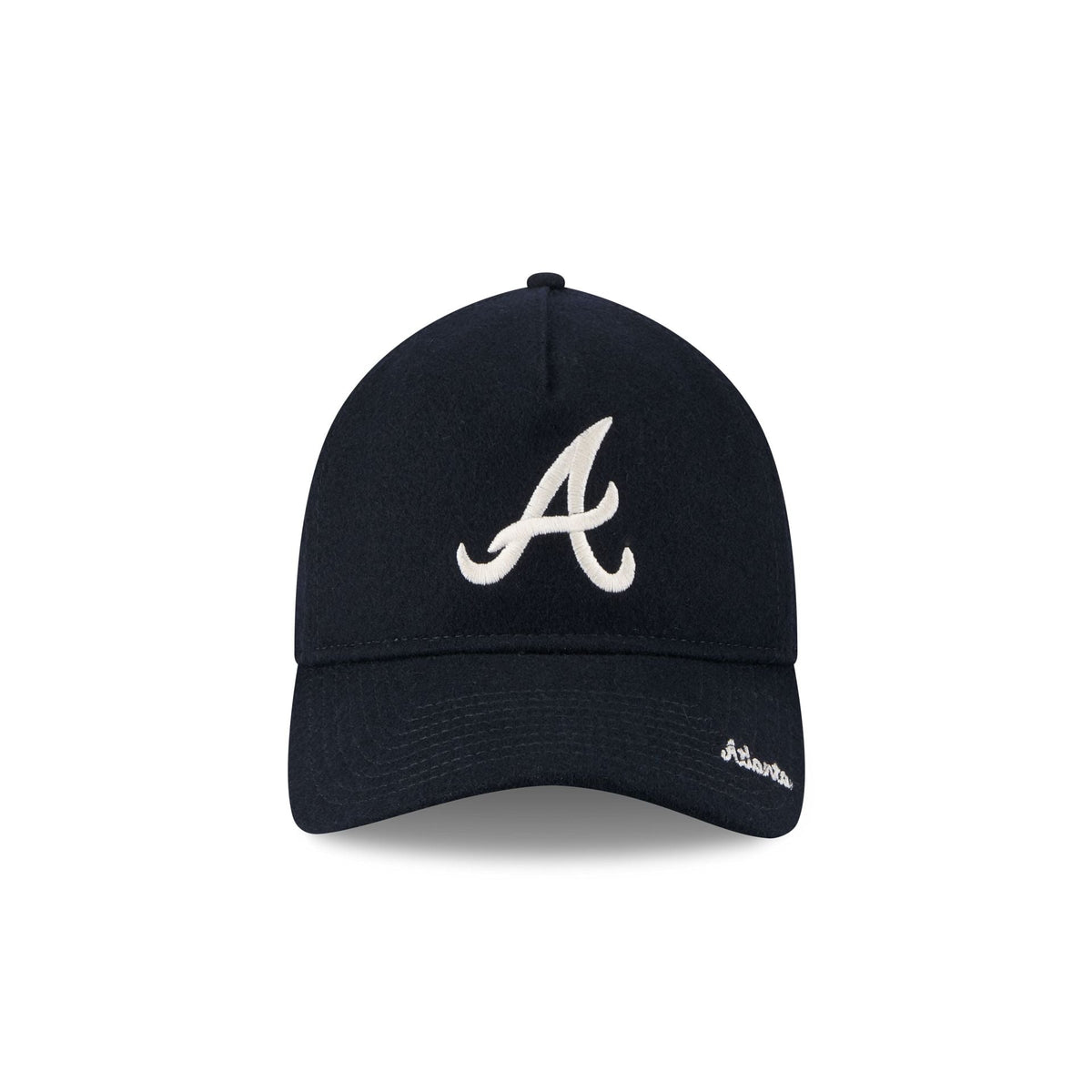 Atlanta Braves Wool Letterman 9TWENTY A-Frame Adjustable Hat Adjustable Hat