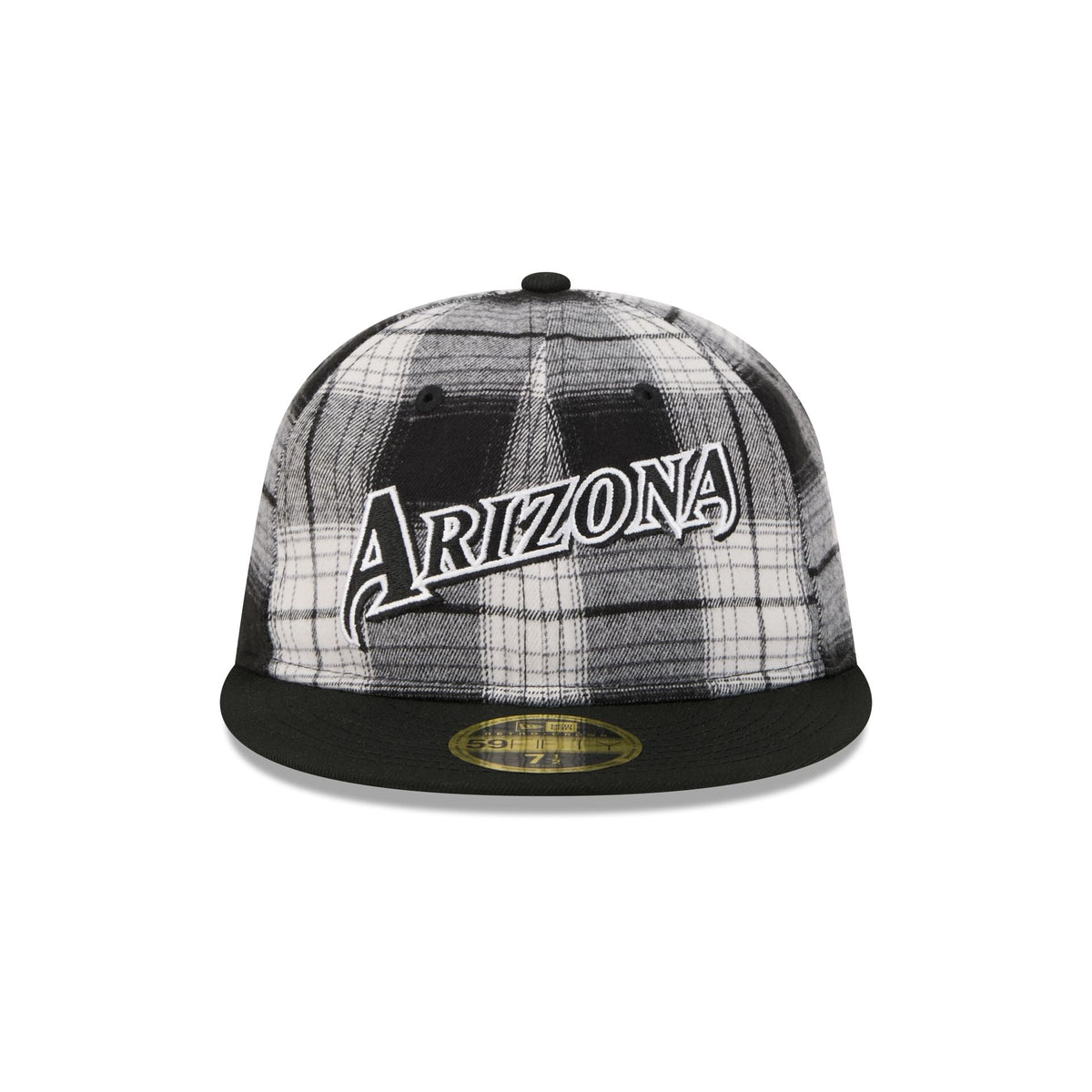 Arizona Diamondbacks Grunge Plaid Retro Crown 59FIFTY Fitted Hat