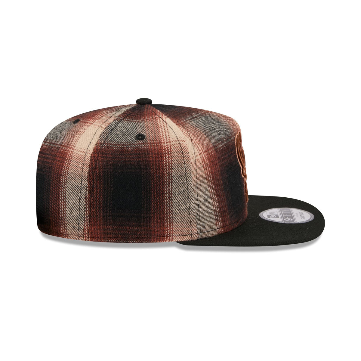 Milwaukee Bucks Grunge Plaid 9FIFTY A-Frame Adjustable Hat