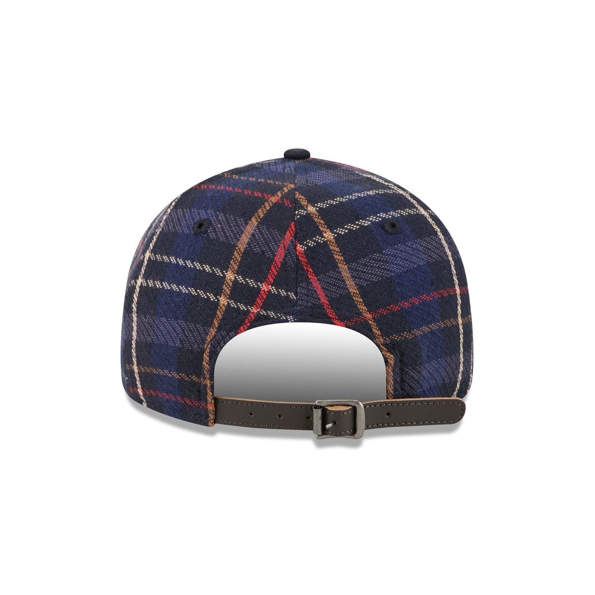 Brooklyn Dodgers Grunge Plaid Retro Crown 9FIFTY Adjustable Hat