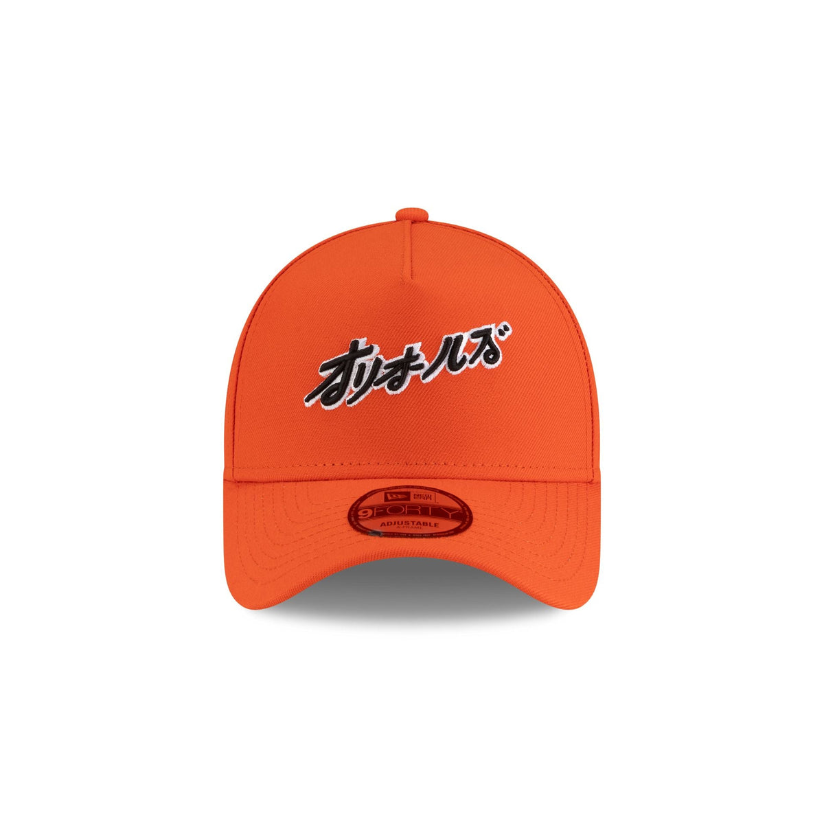 Hyperfly Katakana x Baltimore Orioles Orange9FORTY A-Frame Snapback Hat