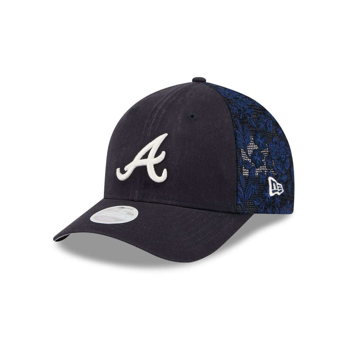 Atlanta Braves Floral Mesh Women's 9FORTY M-Crown Trucker Hat