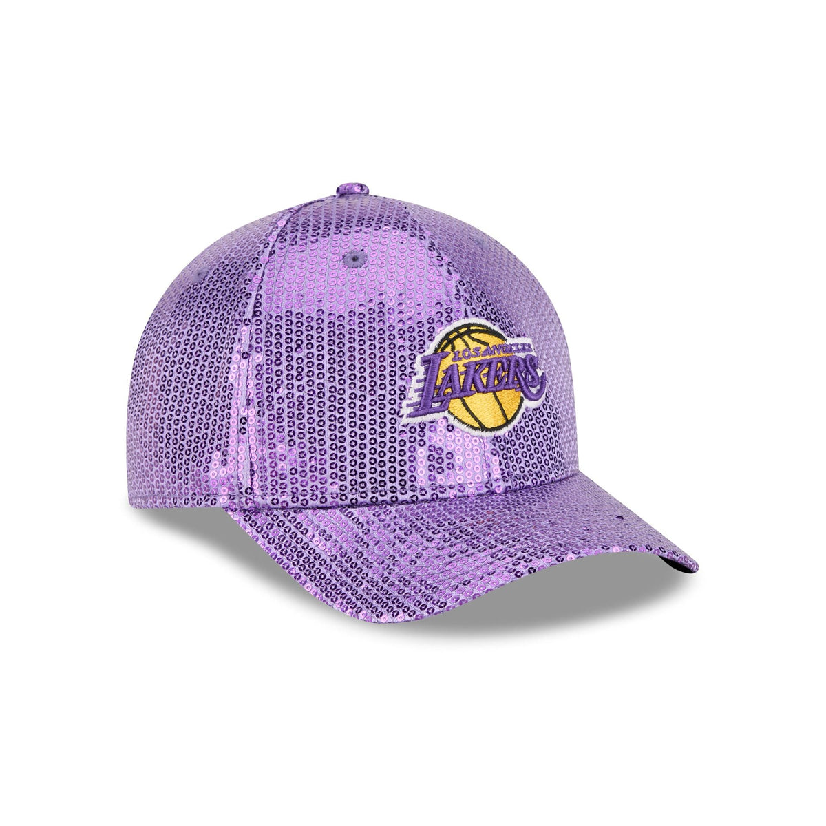 Los Angeles Lakers Sequin Women's 9FORTY M-Crown Snapback Hat