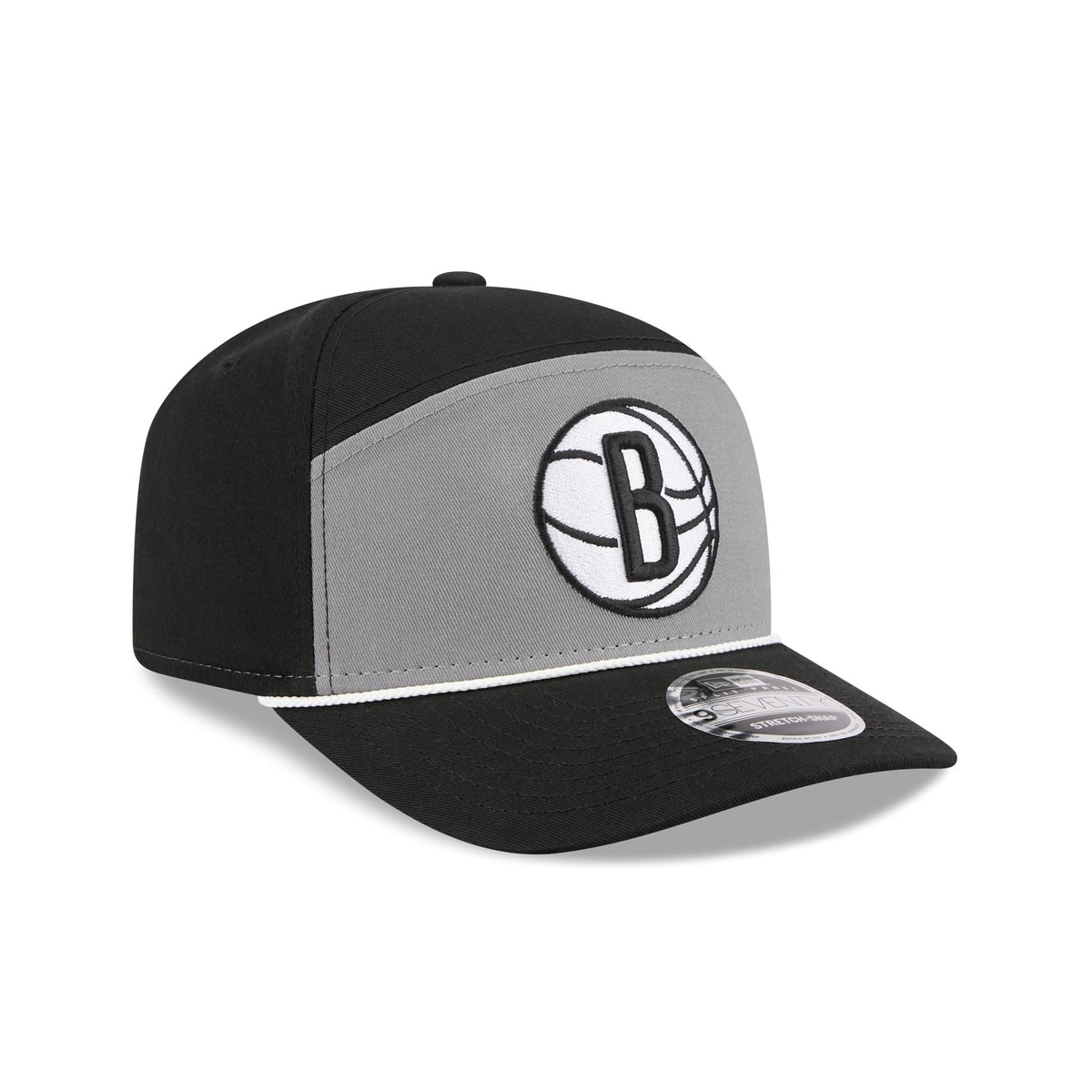 Brooklyn Nets Split Panel 9SEVENTY Stretch-Snap Hat