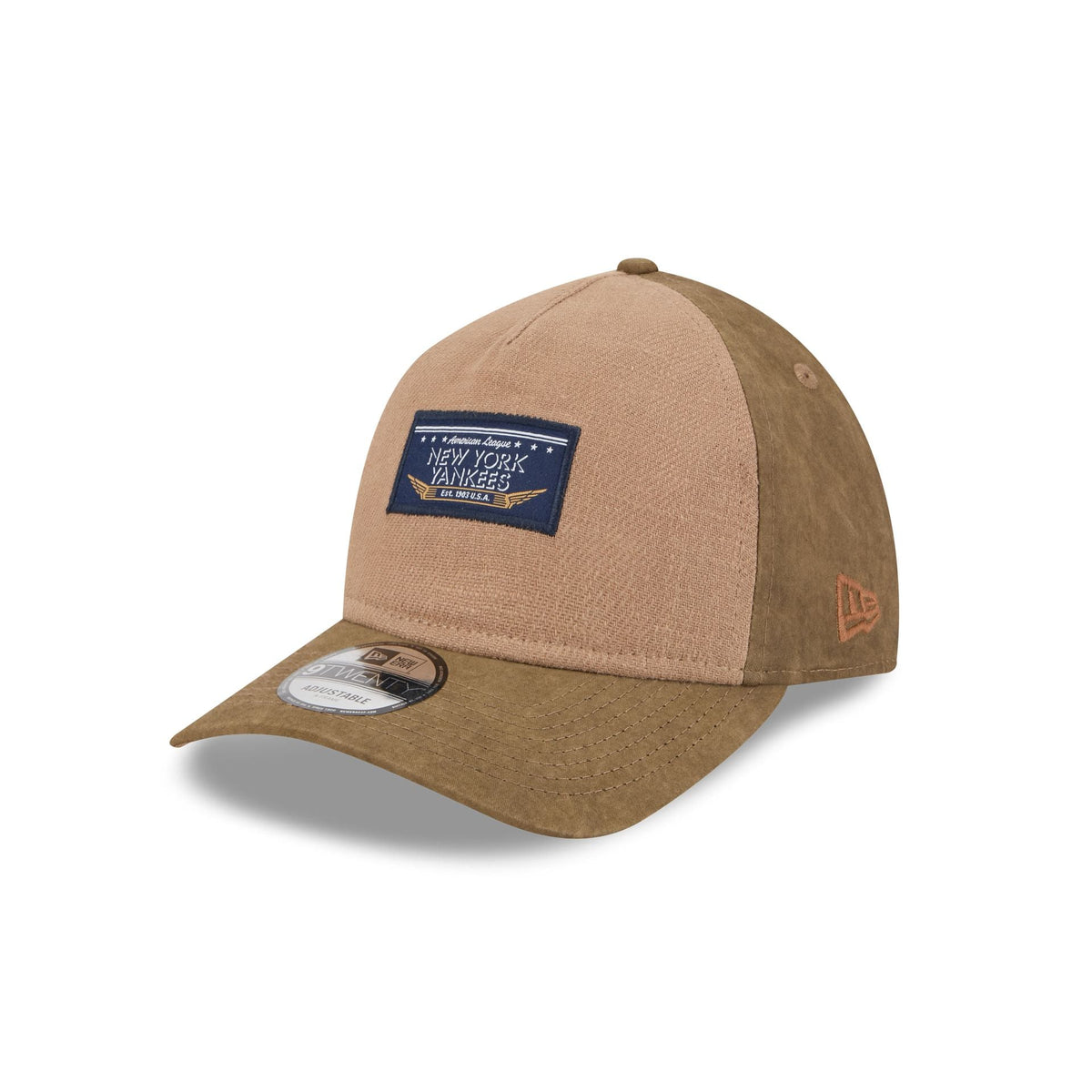 New York Yankees Utility Linen 9TWENTY A-Frame Adjustable Hat