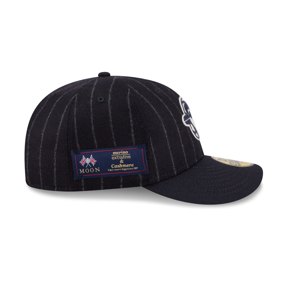 Toronto Blue Jays Pinstripe Merino & Cashmere Moon 59FIFTY Fitted Hat