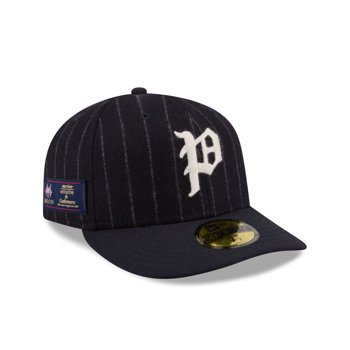 Philadelphia Phillies Pinstripe Merino & Cashmere Moon 59FIFTY Fitted Hat