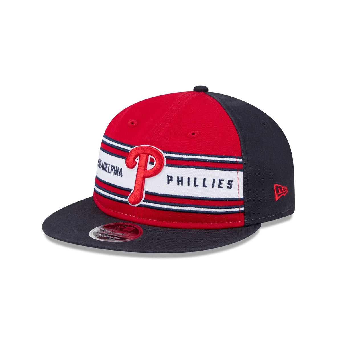 Philadelphia Phillies Team Stripes Retro Crown 9FIFTY Snapback Hat