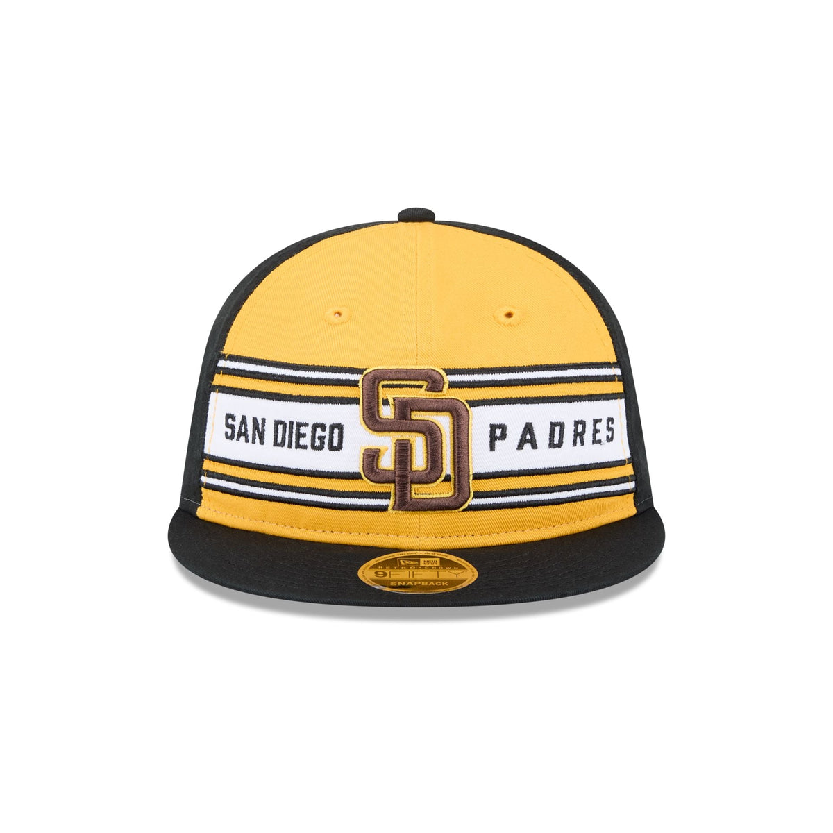 San Diego Padres Team Stripes Retro Crown 9FIFTY Snapback Hat