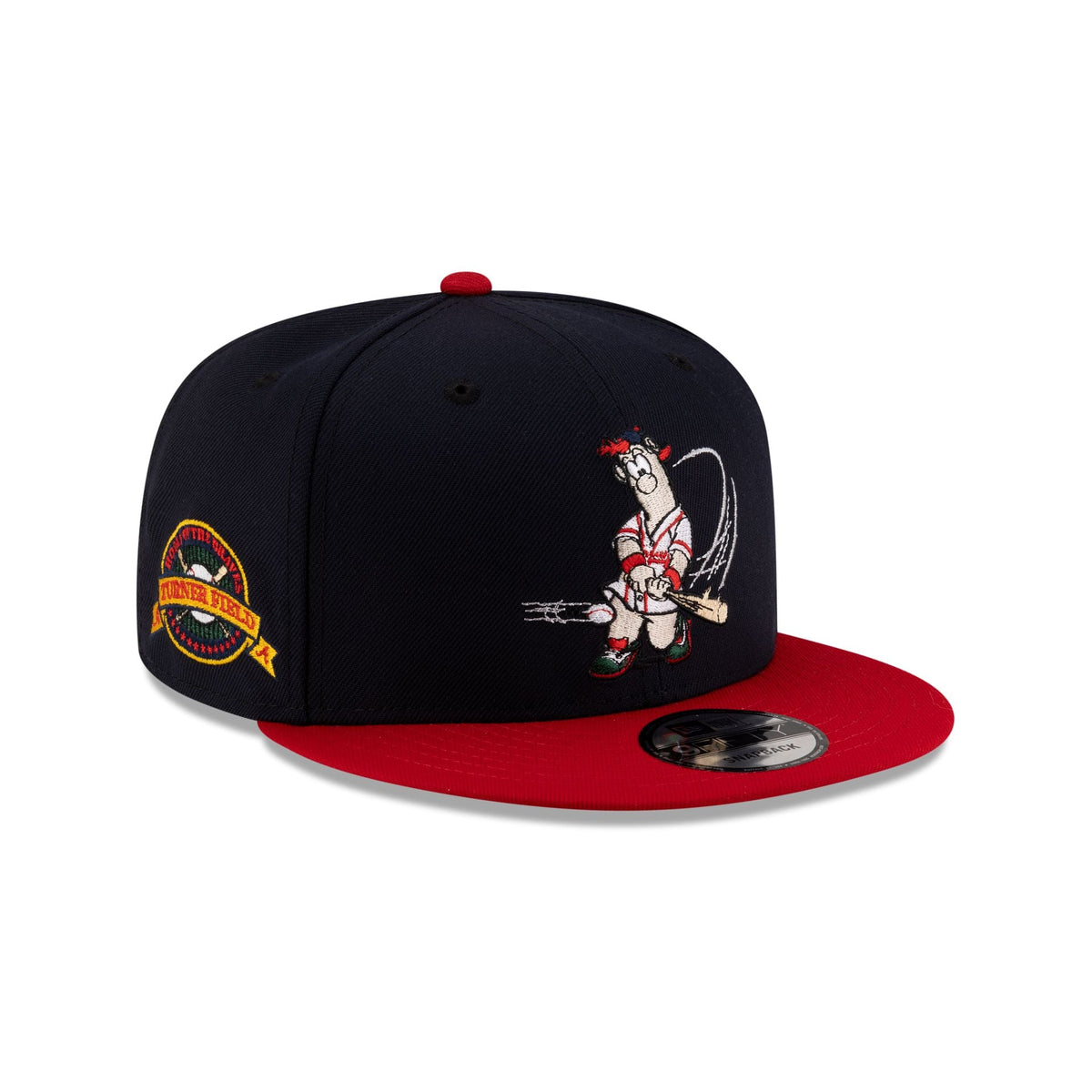 Atlanta Braves Mascot Navy 9FIFTY Snapback Hat