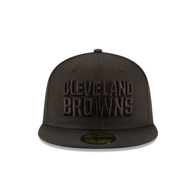 Cleveland Browns Black On Black 59FIFTY Fitted Hat
