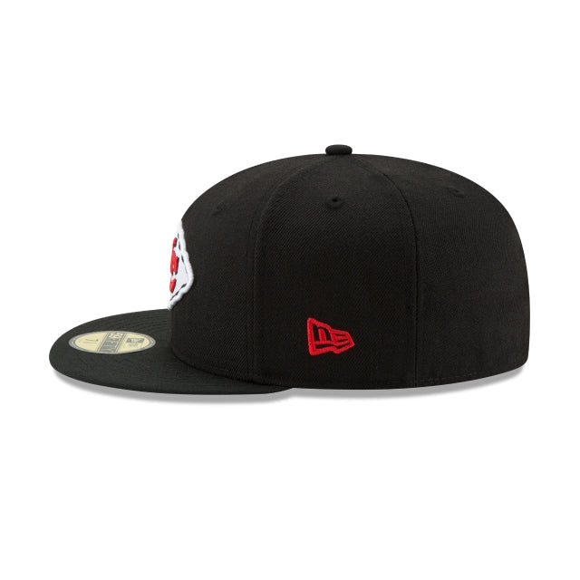 Kansas City Chiefs Black 59FIFTY Fitted Hat