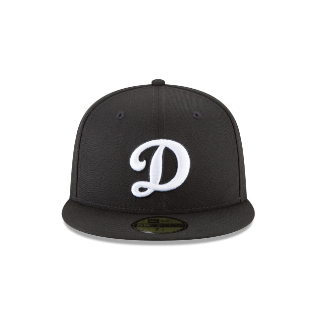 Los Angeles Dodgers Alternate Black and White Basic 59FIFTY Fitted Hat