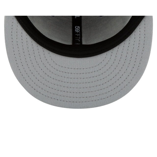 Texas Rangers Blackout Basic 59FIFTY Fitted Hat