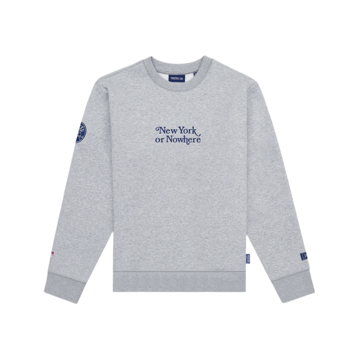 New York or Nowhere x New York Yankees Heather Gray Motto Crewneck