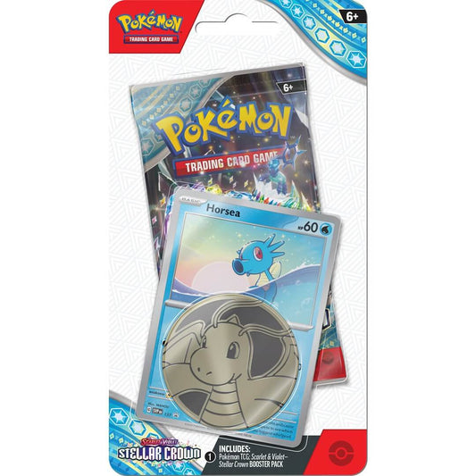 🔥2026 Christmas Gift🎄: Scarlet & Violet - Stellar Crown Checklane Blister Pack (Horsea)