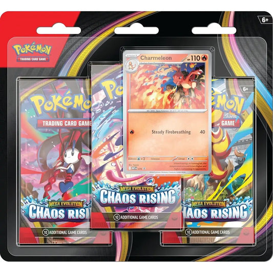 🔥2026 Christmas Gift🎄: Mega Evolution - Chaos Rising 3-Pack Blister