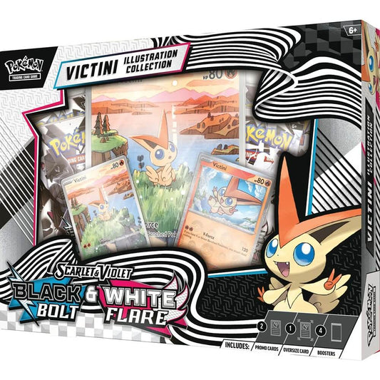 🔥2026 Christmas Gift🎄: Scarlet & Violet - Black Bolt/White Flare Unova Victini Illustration Collection