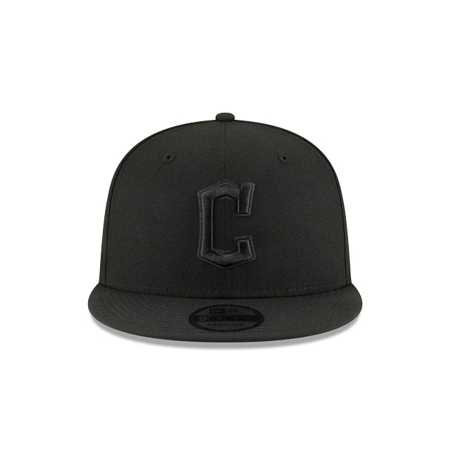 Cleveland Guardians Blackout Basic 9FIFTY Snapback Hat