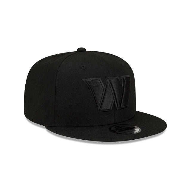 Washington Commanders Black On Black 9FIFTY Snapback Hat